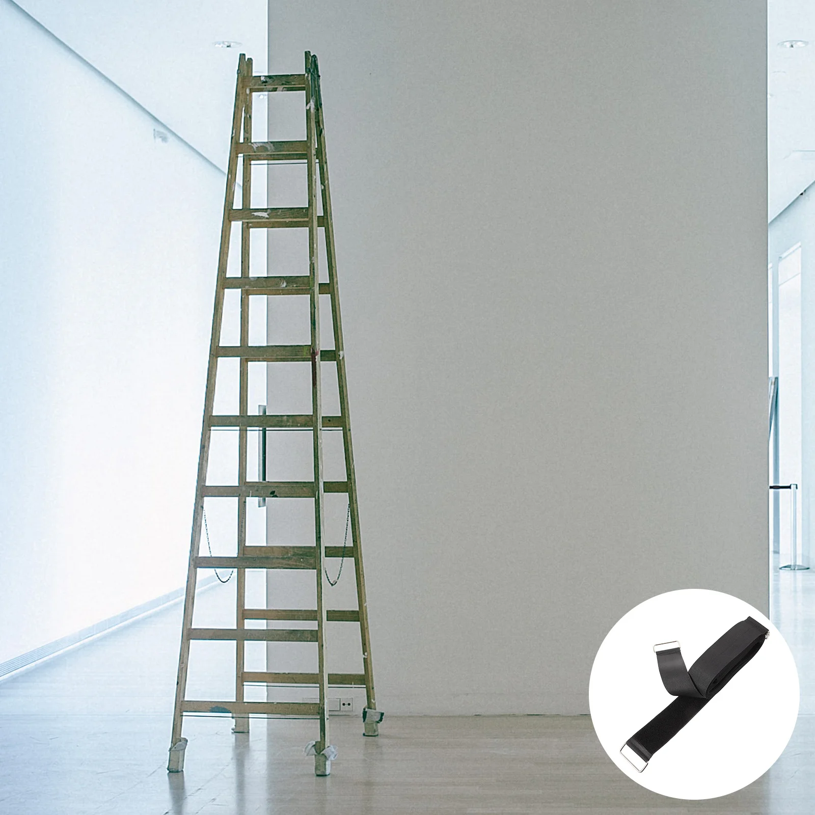 

4Pcs Ladder Rack Tie Down Straps Reusable Heavy Duty Ladder Accessories for Home Office Car Multipurpose Securing Straps