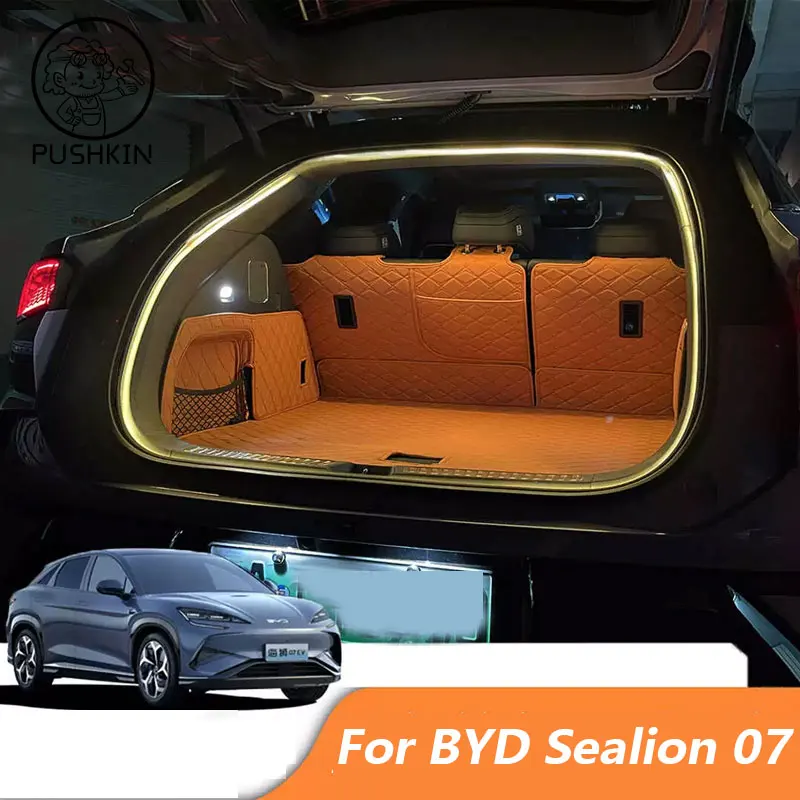 

For BYD Sealion 7 Sea lion 07 2024-2025 Rear Trunk Light Tailgate Modification Led Trunk Interior Light Car Interior