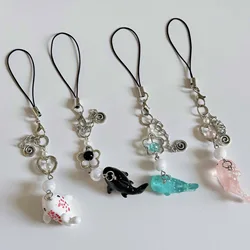 marine keychain Blue Whale Shark Fish y2k Orca Cute Kawaii Key Chains