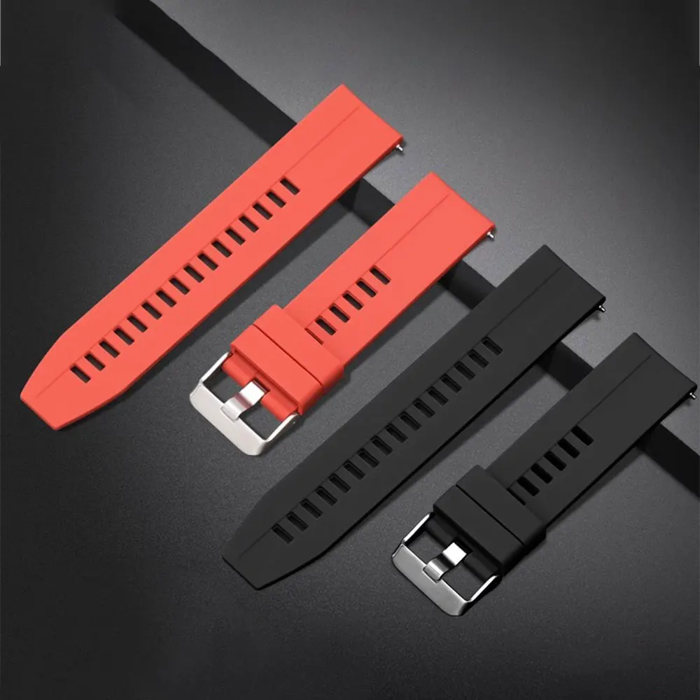 20mm/22mm band For Amazfit GTS/2/2e/3/4 GTS2 Mini/GTR 4/3/Pro/47mm/GTR2/2e/stratos 2/3 Silicone Bracelet Amazfit bip Watch strap