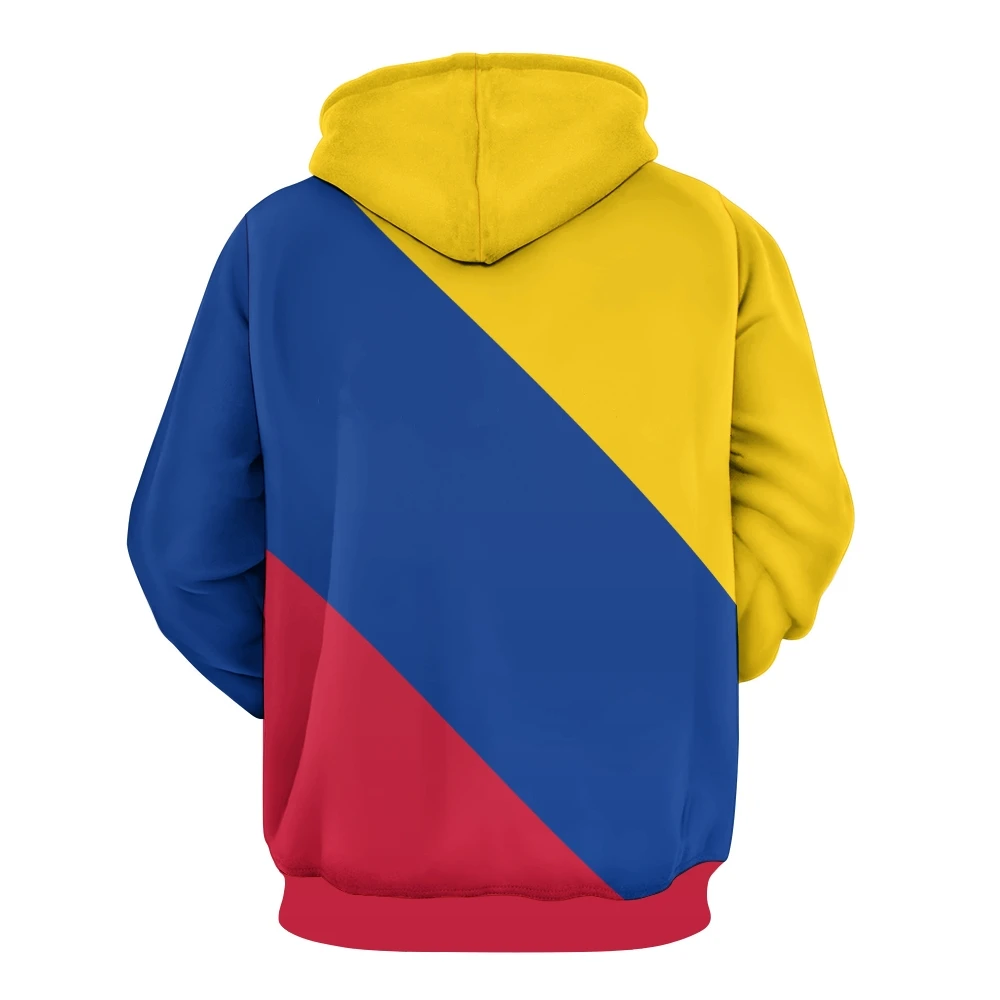 COLOMBIA Men's Hoodie Flag Football Sportswear Soccer Sweatshirt Casual Long Sleeve Pullover Fashion National Team Fan Gear