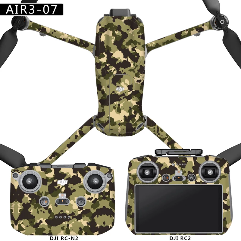 For DJI AIR 3 Drone RC 2/RC N2 Remote Controller Sticker Waterproof Anti-scratch Protective Film Decal Skin Refit Accessories