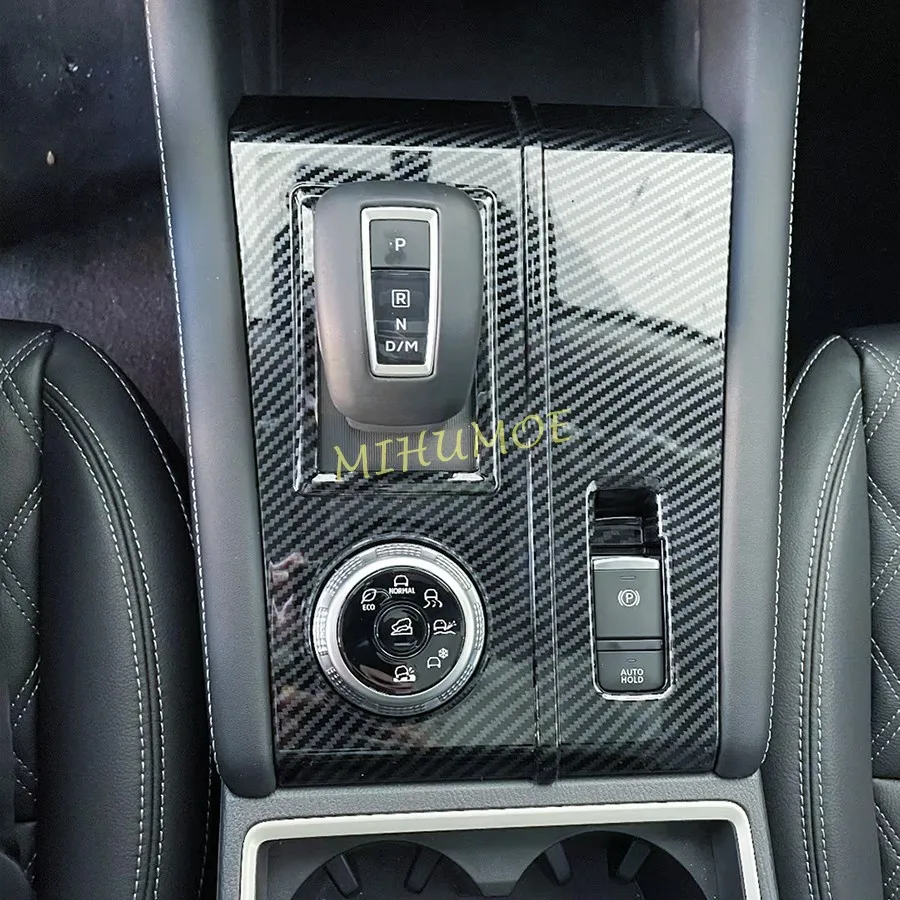 

Для Mitsubishi Outlander 2022-2024 центральная панель управления, декор из углеродного волокна, накладка, аксессуары для салона автомобиля