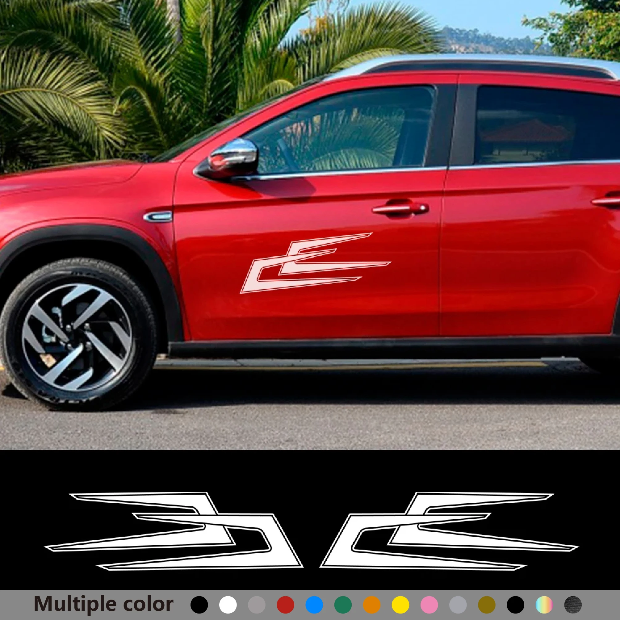 

2 шт. боковые наклейки для кузова автомобиля BMW Volkswagen VW Golf 4 Peugeot 206 Audi A4 Ford Focus Renault автомобильные аксессуары виниловая пленка наклейка