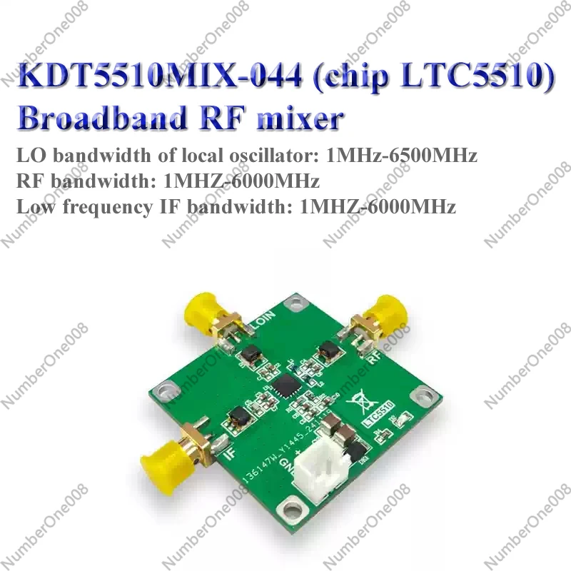 LTC5510 Mixer Module 1MHz to 6GHz Bandwidth Low Conversion Loss Broadband Mixer RF Microwave Component