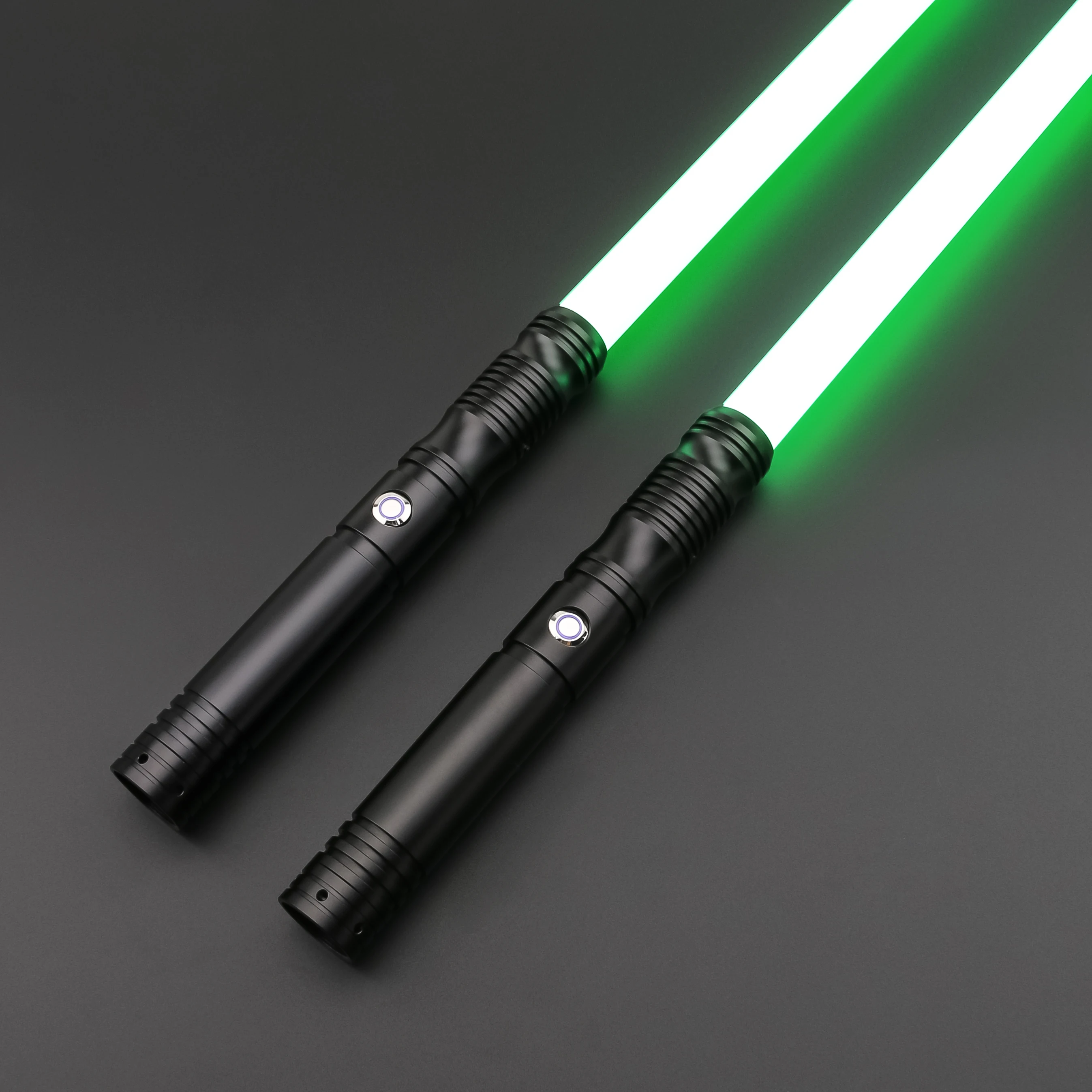 Double Swords 2PCS 156CM Child Lightsaber Metal Hilt Heaving Dueling 12Color RGB Force Impact 4Sound Blaster Saber Children GIFT