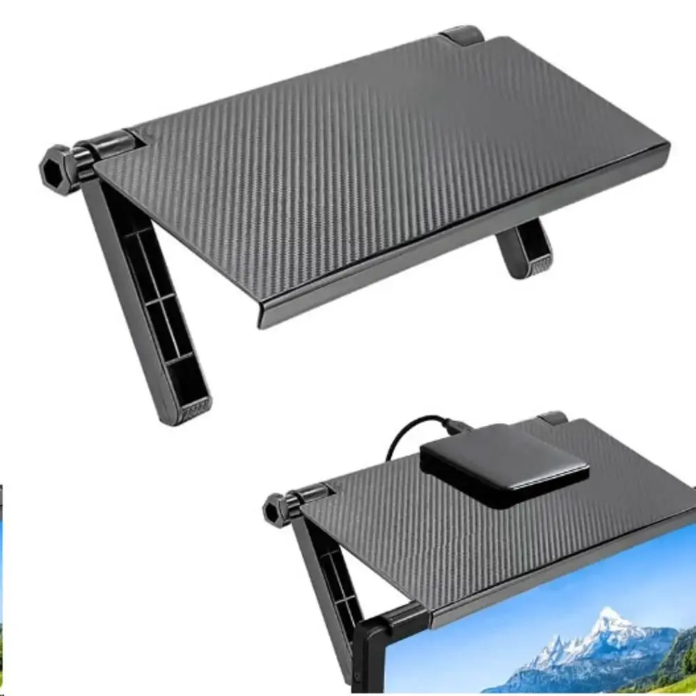 Convenient Adjustable Top Storage Shelf Solid Color Rectangle Home Storage Rack Plastic Television Stand Home