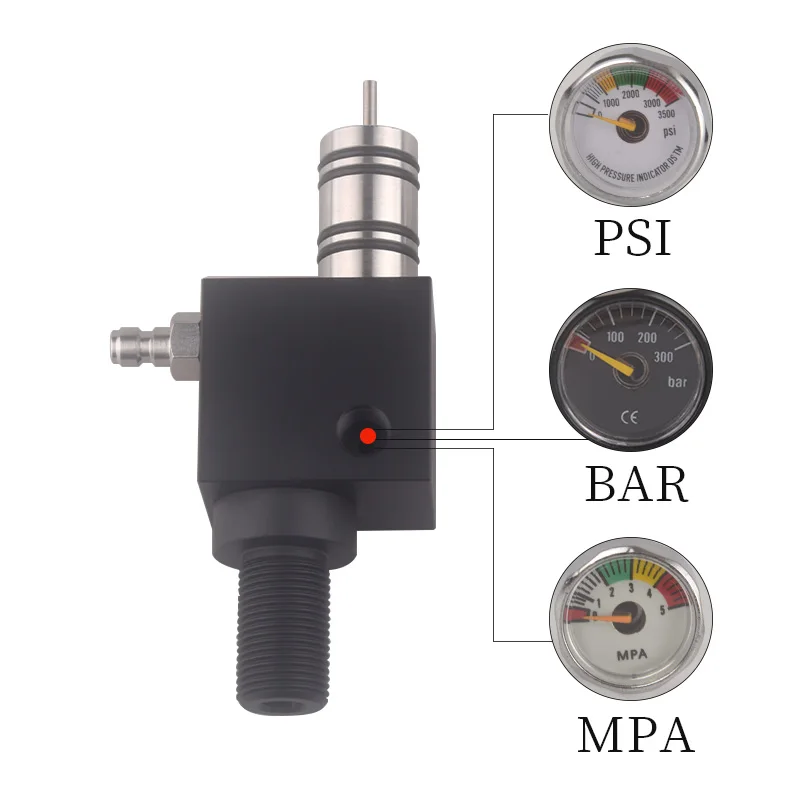 Imagem -02 - Hpa Gás Cilindro Recarga Adaptador Compressor 4500psi z Válvula Tanque de ar Conector Macio Acessórios Soda Mergulho Aquário