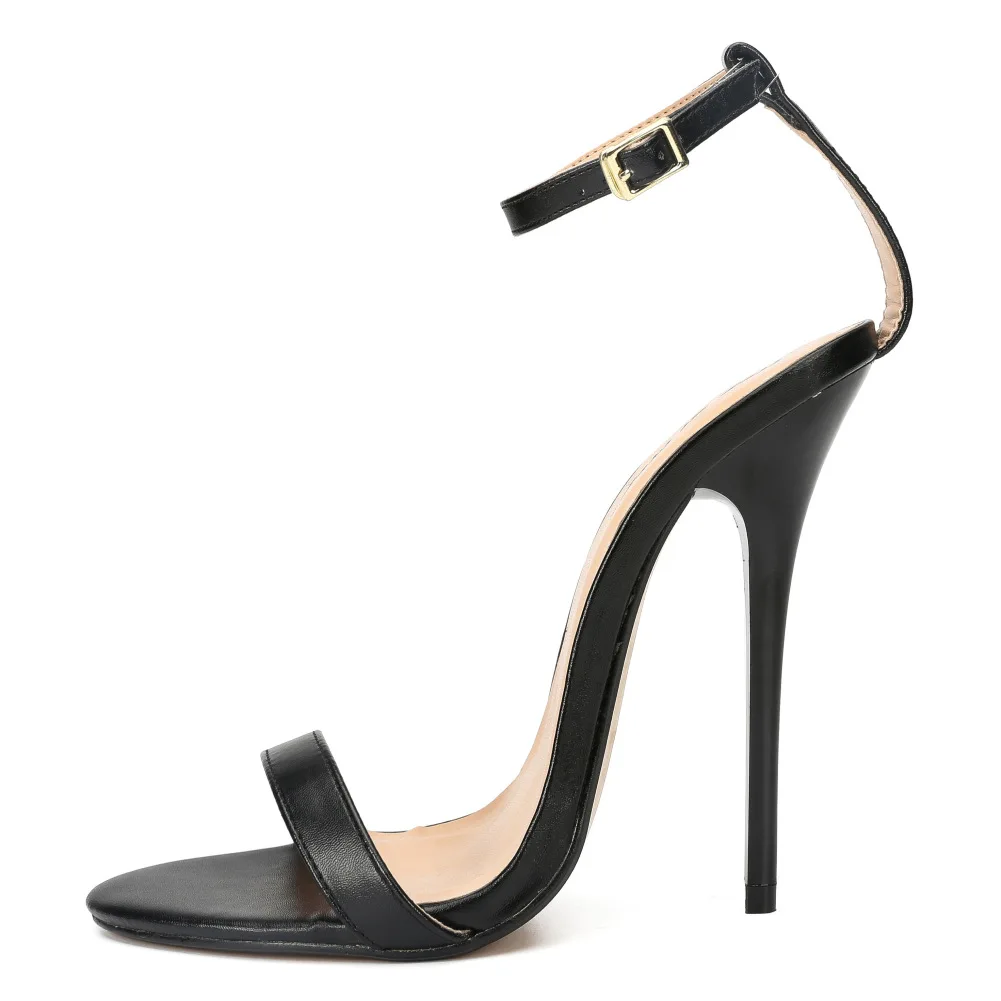 Summer Ankle Strap Women Sandals 14CM High Thin Heels Sexy Stilettos Shoes Ladies Party Cosplay Pumps Plus Size:45 46 47 48 49