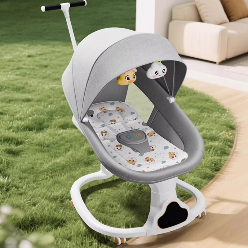 

3-in-1 Baby Bouncer Portable Baby Rocker Seat for Babies 0-9 Month Baby Rocking Chair with 3 Reclining Positions Electric Cradle