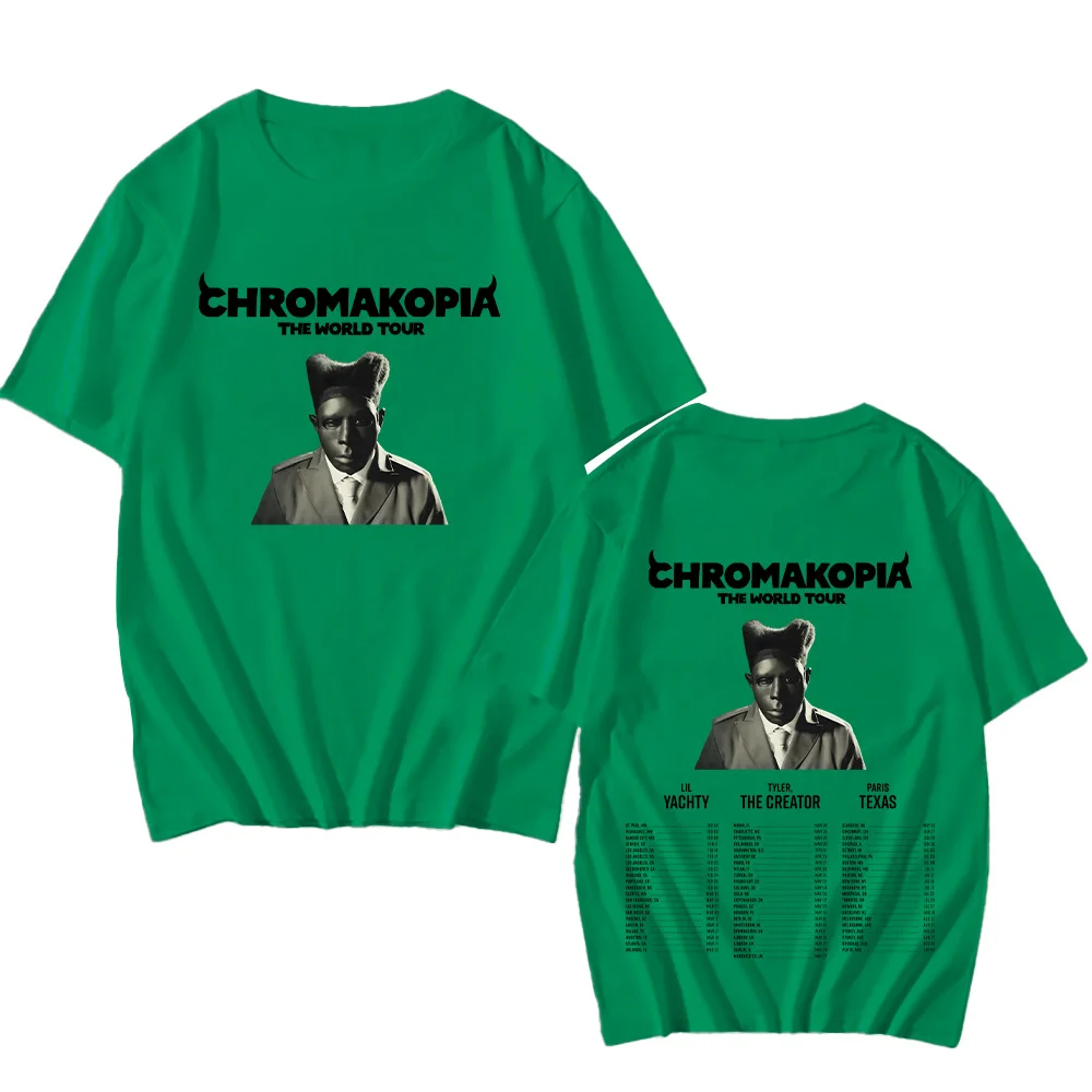 Tyler The Creator Chromakopia World Tour T-shirt New Pattern Cotton Teeshirt Fashion Men Women Top Oversized Clothes Classic Tee