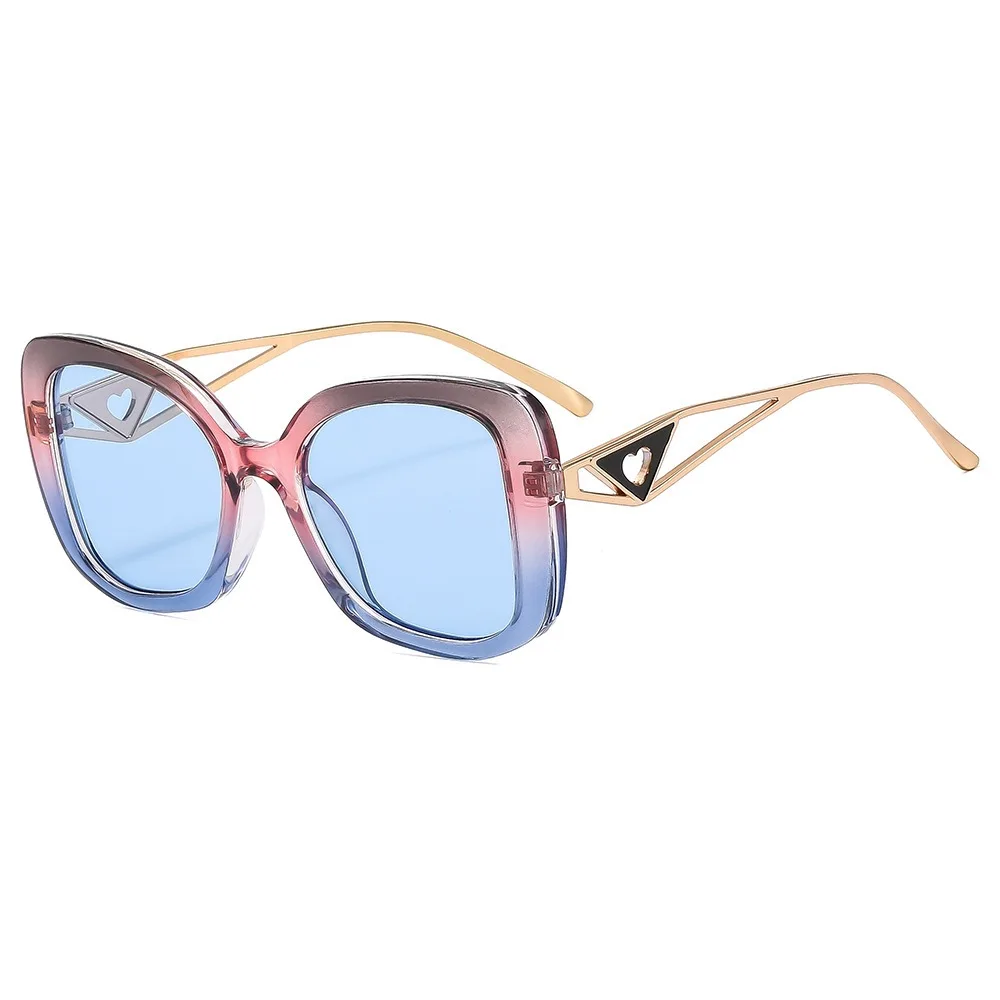 Kacamata Hitam Berbentuk Hati Mata Kucing Retro Klasik untuk Pria Wanita Tren Fashion Kacamata Hitam Gradien Olahraga Luar Ruangan Pantai Musim Panas 2025