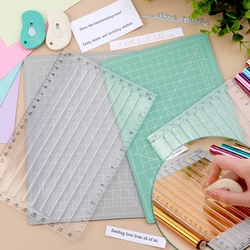Craft Foil Paper Cutters Quick Trimmer for Foil and Paper with Blade Helpful Grid Line Easy Sentiment Strips Trimming Craft Tool