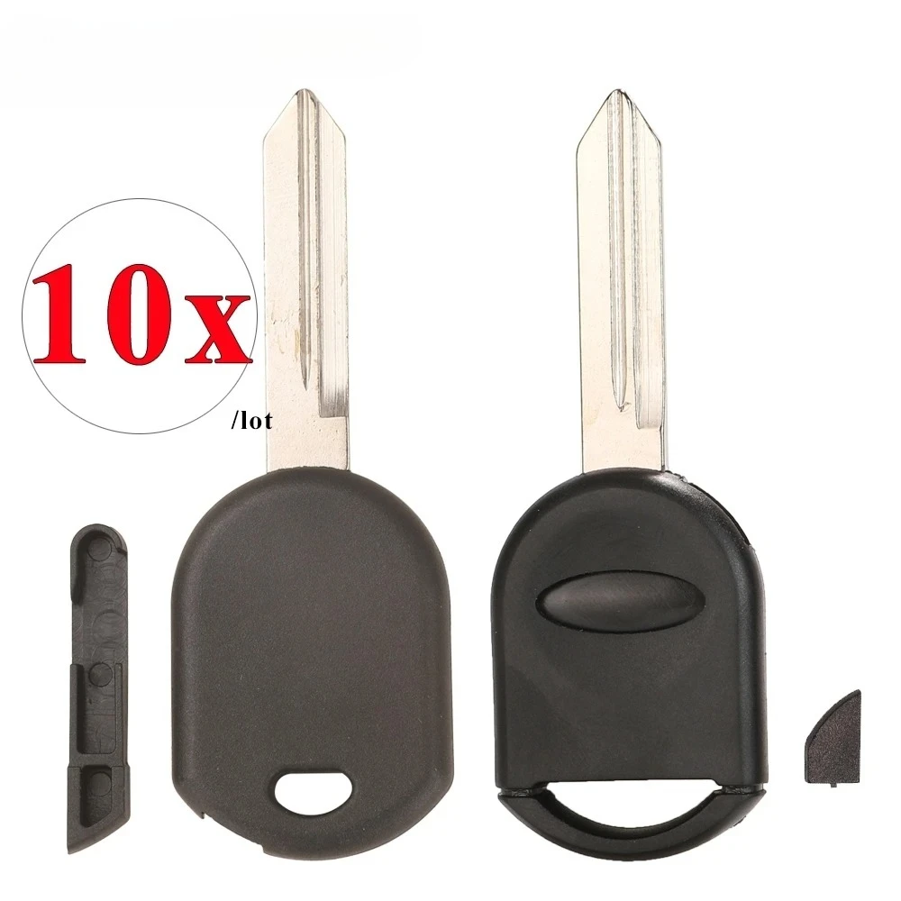 

10 шт., чехол для автомобильного ключа с транспондером зажигания для Ford Explorer Mustang Ranger Focus Lincoln MKT MKX Mercury Milan