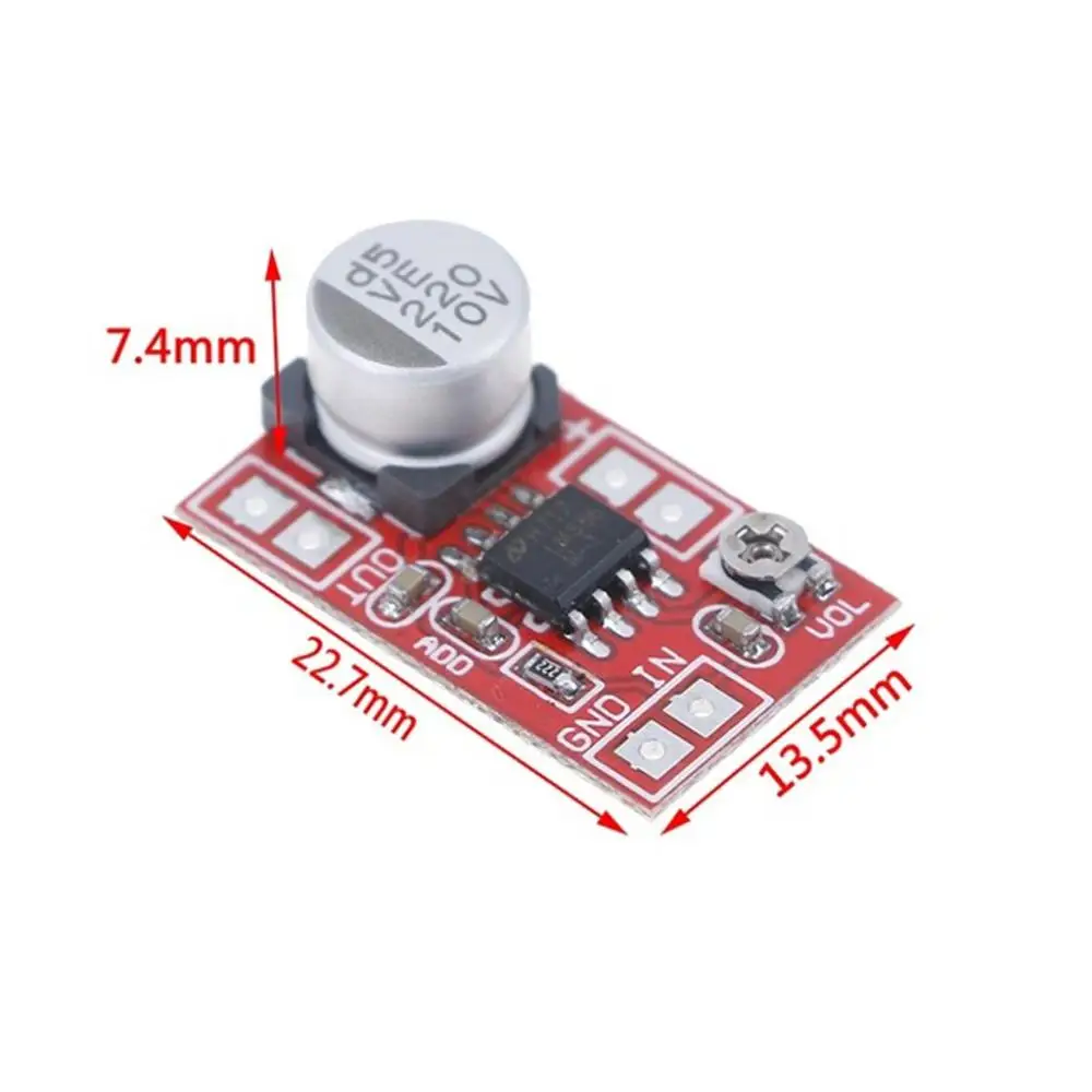 Placa amplificadora Micro electret DIY ajustable Universal Mini micrófono condensador