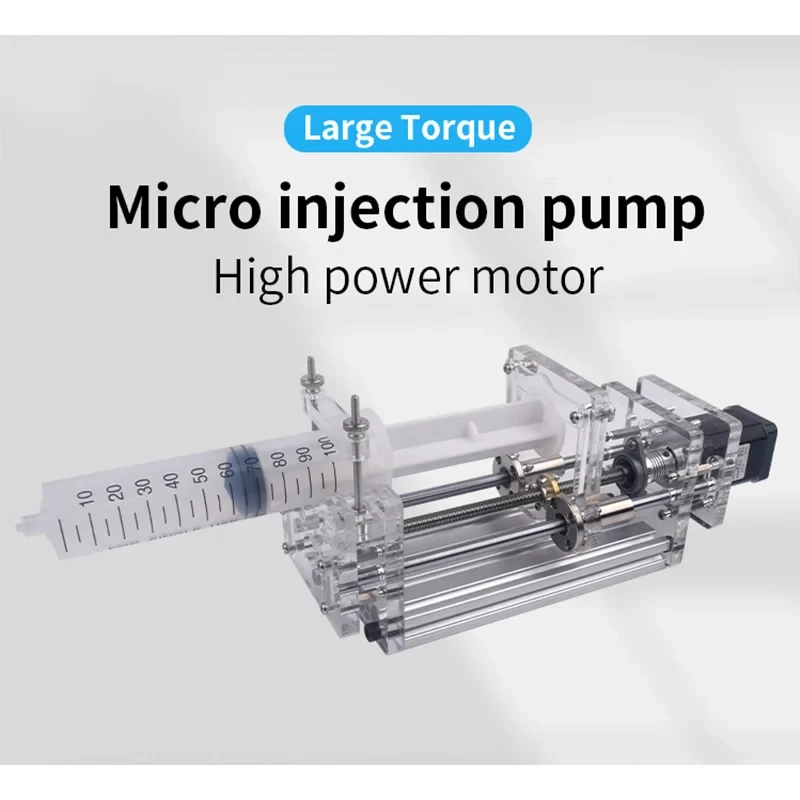 1-150ML Laboratory Micro Syringe Pump Mini Desktop Injection Pump Liquid Glue Dispenser Electric Injection Pump DC 12V