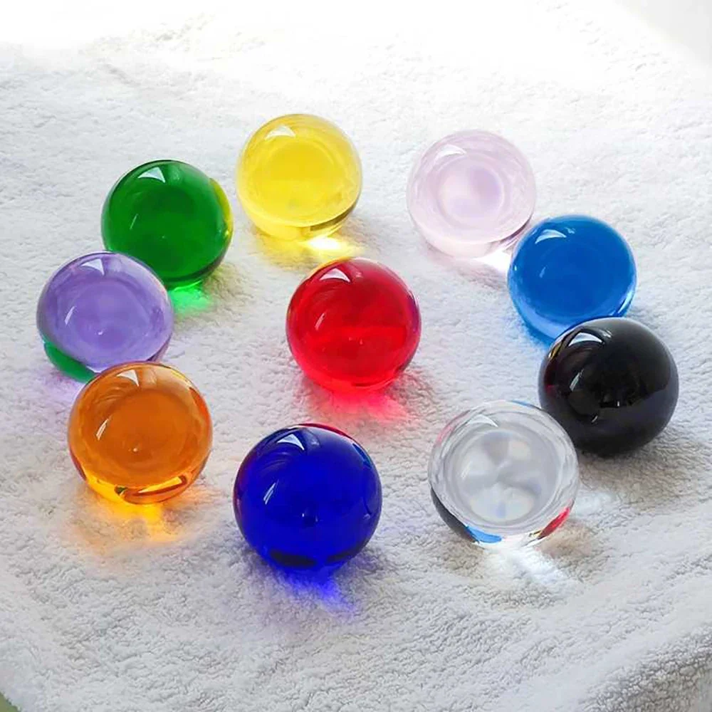 5Pcs Dia 8/12/14/16/18/20mm Colored Glass Balls Marbles-High Precision Solid Balls for Marble Run Aquarium&Craft