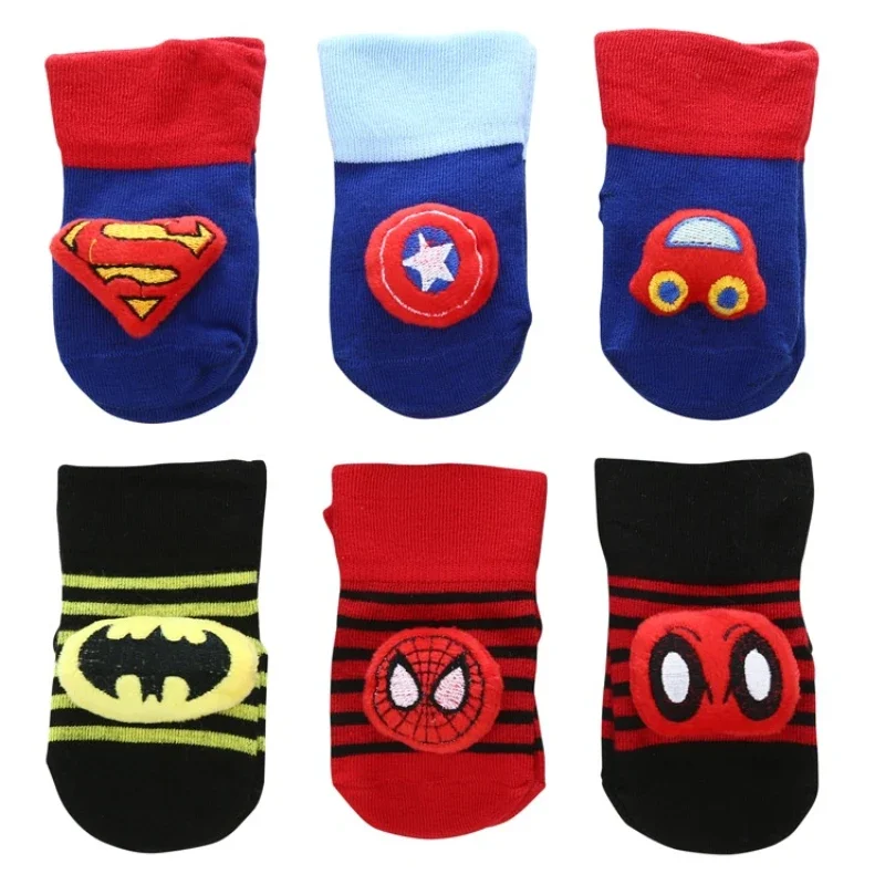 Newborn Baby Cartoon Floor Antiskid Children Socks Doll Three-dimensional Cute Striped Baby Socks