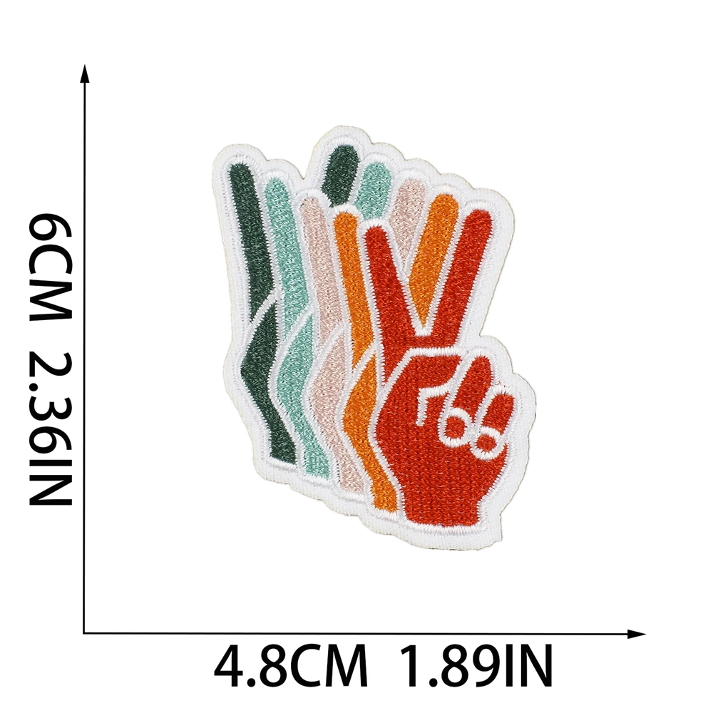 1pcs Patch Sunshine Stickers Iron On Patches for Clothing Sewing Embroidery Fusible Applique Badge Decoration Stripes