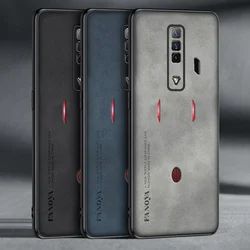 Luxury Leather Soft Cover for ZTE Nubia RedMagic 10 Air 9Pro Plus 8 7 7s Shockproof Protect Lens Matte Silicone Bumper Back Case