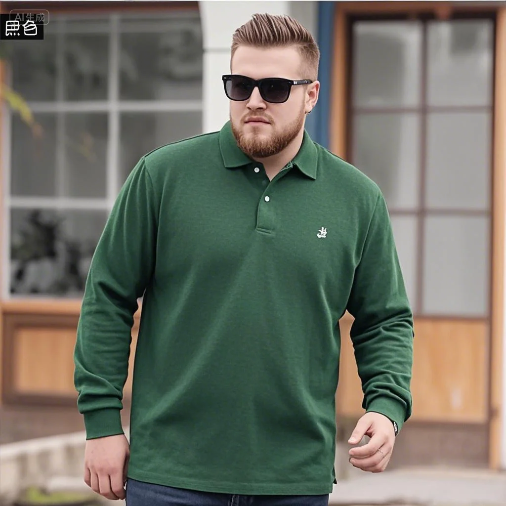 

Men Autumn Long Sleeve Polo Shirt Quality Business Casual Cotton Male Top Tees Turn-down Collar Polo Shirts Plus Size 6XL 7XL