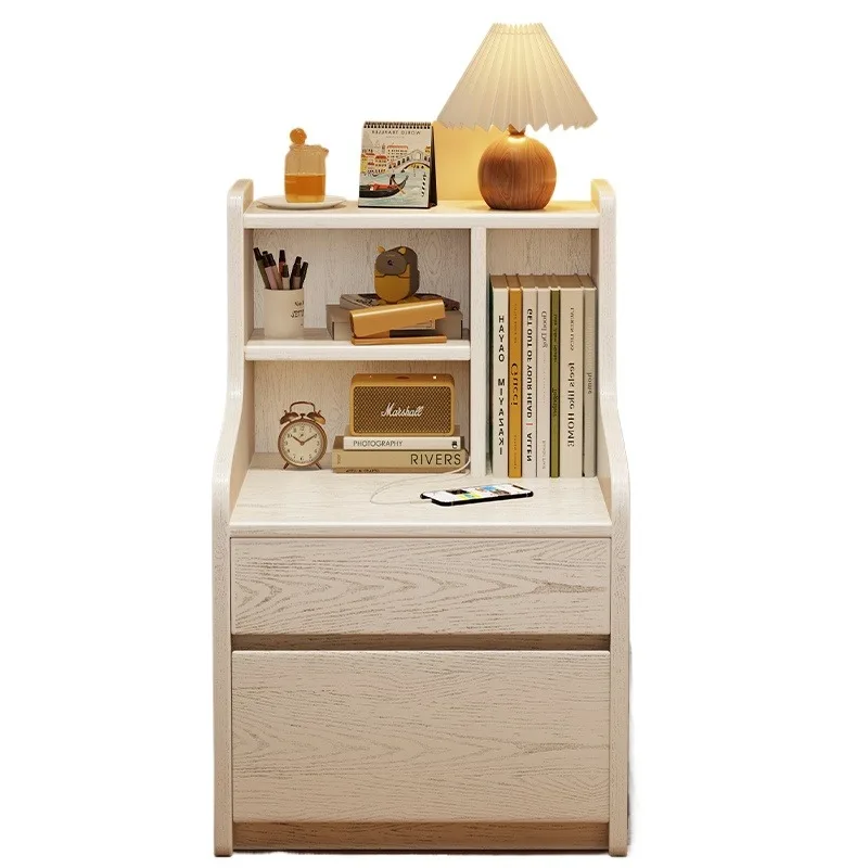 

Прикроватная тумбочка из массива дерева, сейф, встроенный бытовой противоугонный небольшой сейф, интеллектуальный замок с паролем по отпечатку пальца