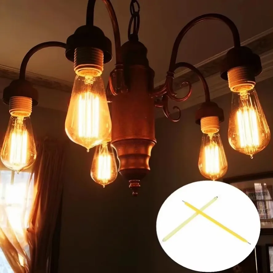 10 قطعة COB LED خيوط 3 فولت اديسون لمبة مصباح متعدد الألوان أجزاء المتوهجة الثنائيات الضوئية اكسسوارات عطلة إضاءة للتزيين