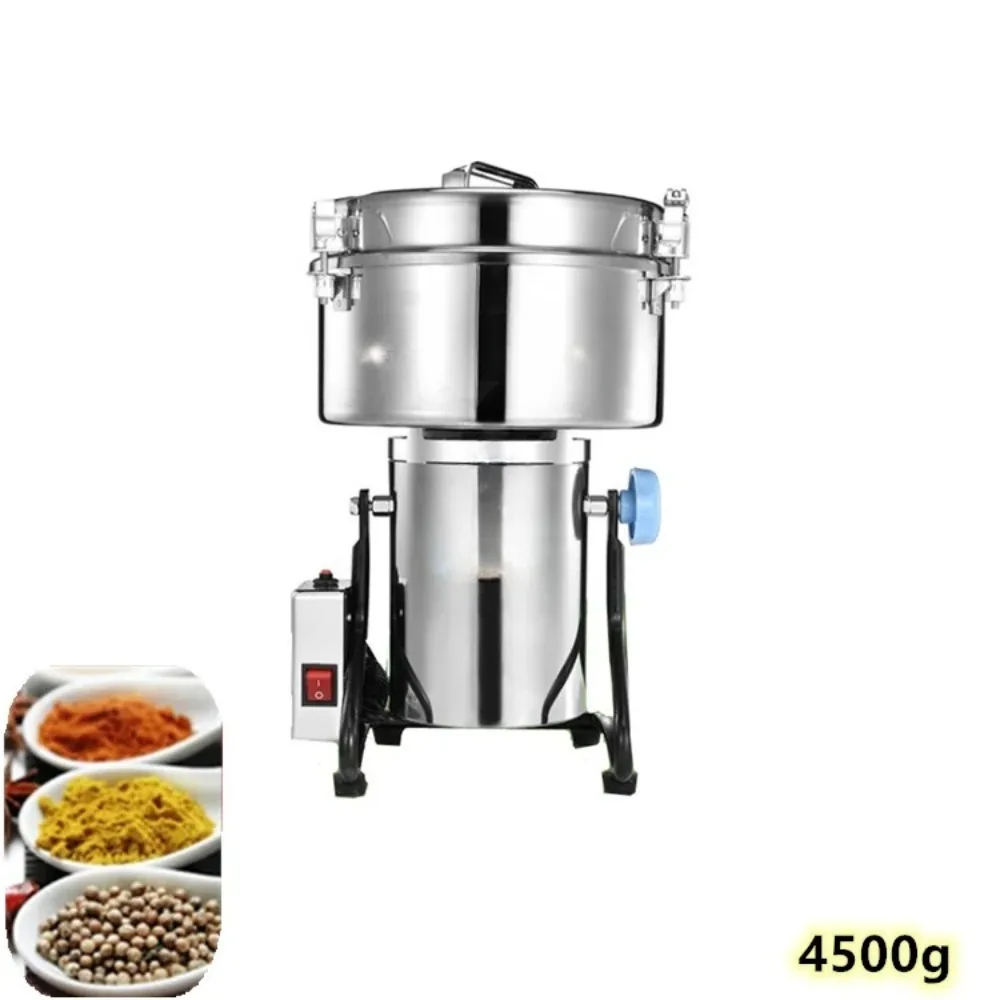 Stainless Steel Efficient 4500g Powder Herb Dry Spice Grinder Corn Grinding Machine