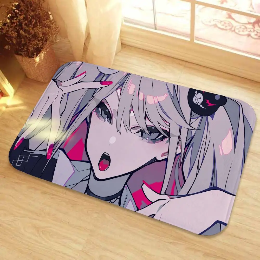 سجادة أرضية من Danganronpa مطبوعة، سجاد كبير للغرفة وغرفة النوم، سجادة باب مضادة للانزلاق، سجاد صغير