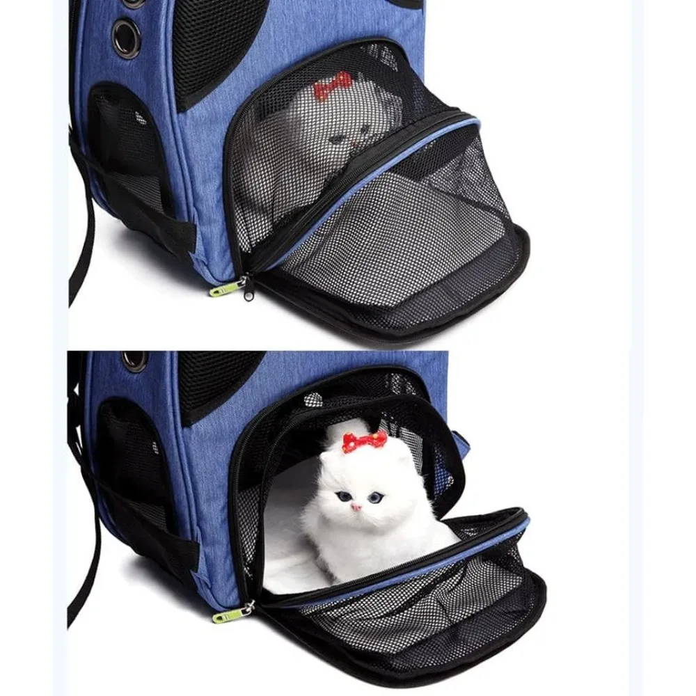 Portable Pet Backpack,Breathable Backpack with Window,Space Capsule Double Shoulder pet Backpack,for Travel,Outdoor Activities