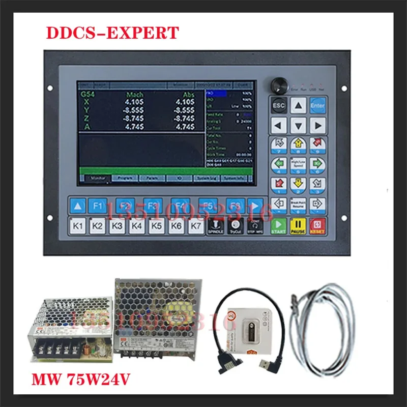 CNC Offline Independent Controller DDCS-EXPERT 3/4/5 Axis 1MHz G Code Is Used For CNC Machining Engraving To Replace Ddcsv3.1