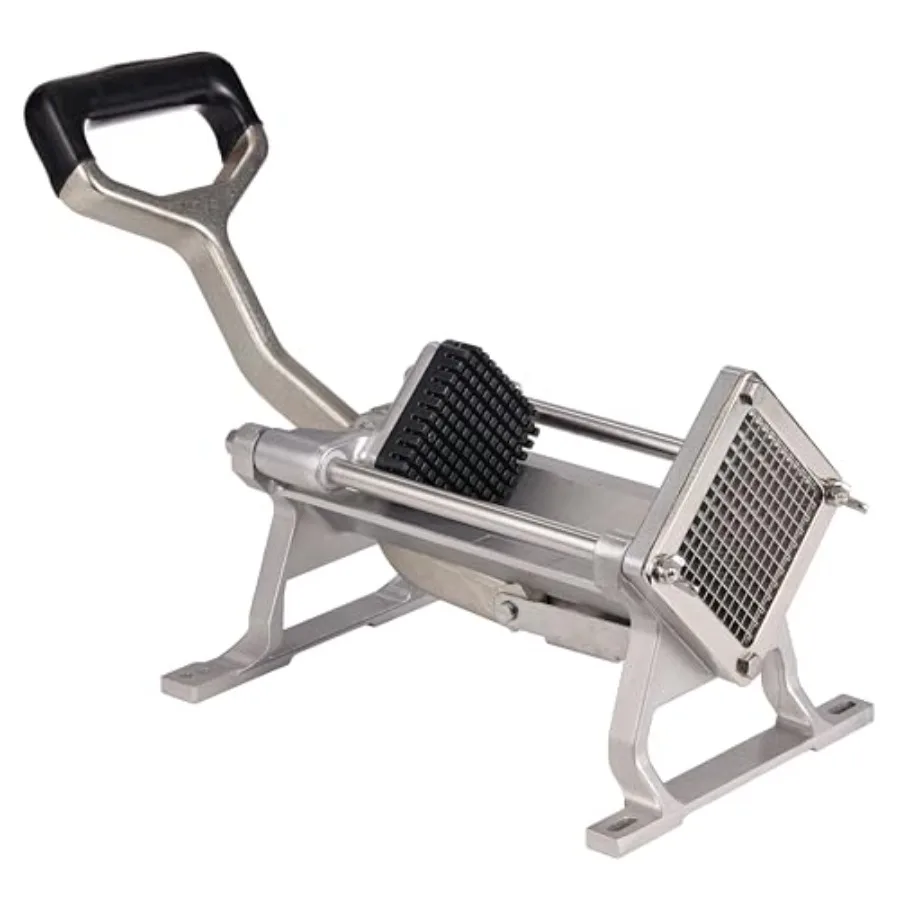 

Профессиональная коммерческая картофелерезка NSF для картофеля фри, усиленная, режет картофель длиной до 6 дюймов, из нержавеющей стали, серебристая