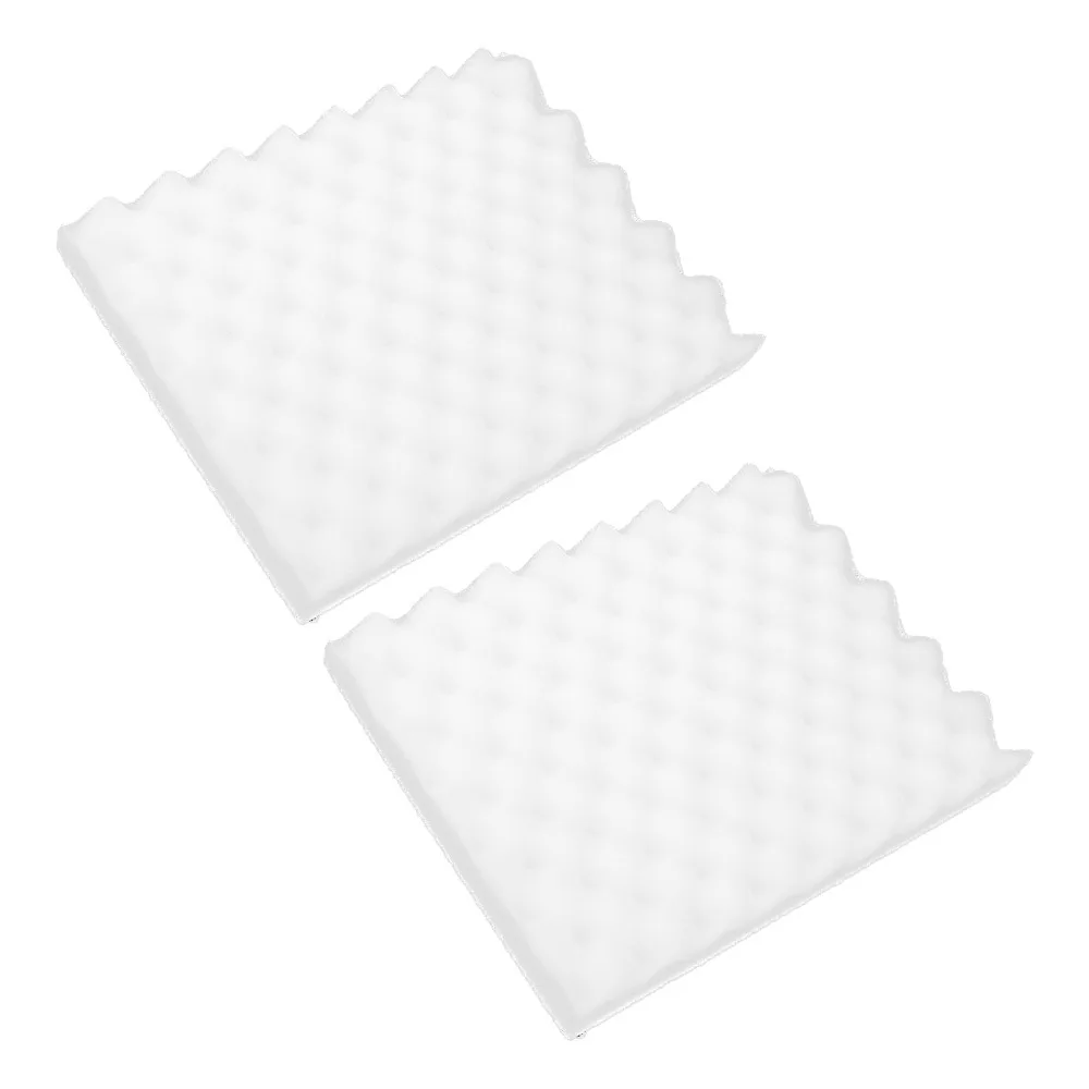 2pcs Waved Texture Fondant Shaping Mat Egg Crate Foam White Sugar Flower Pad Foam Tray Drying Flowers Modeling Sponge Mat