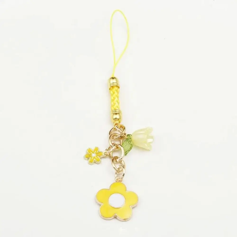 

Sakura Mobile Phone Case Keychain Flower Anti Loss Mobile Phone Lanyard Colorful Cute Flower Phone Lanyard Girl Gift