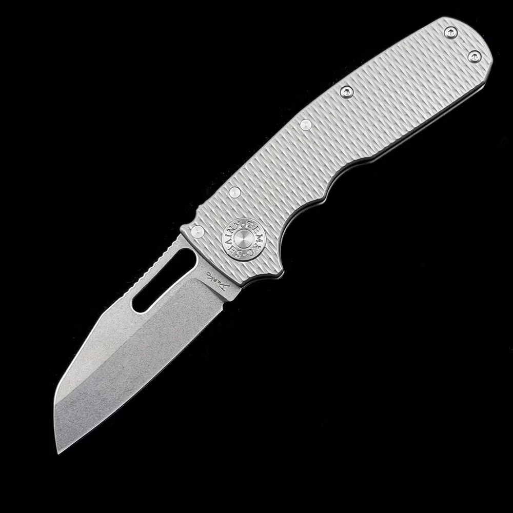Andrew Demko Shark Cub Deep Carry Ceramic Bearing Titanium Handle Mark S35VN  Folding knife