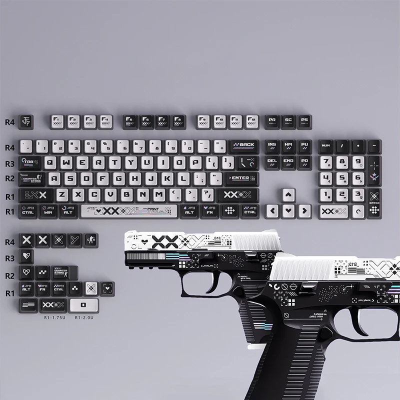 

122 клавиши игровые колпачки для клавиш из ПБТ OEM-профиля, набор сублимированных колпачков для Mx Cherry Gateron Switch, комплект механической клавиатуры