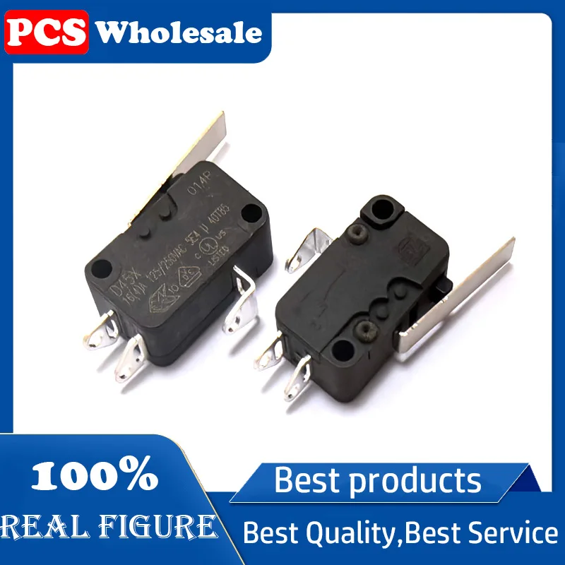 Microswitch D45X 16A125/250V normally open and normally closed limit travel 3-pin with straight handle
