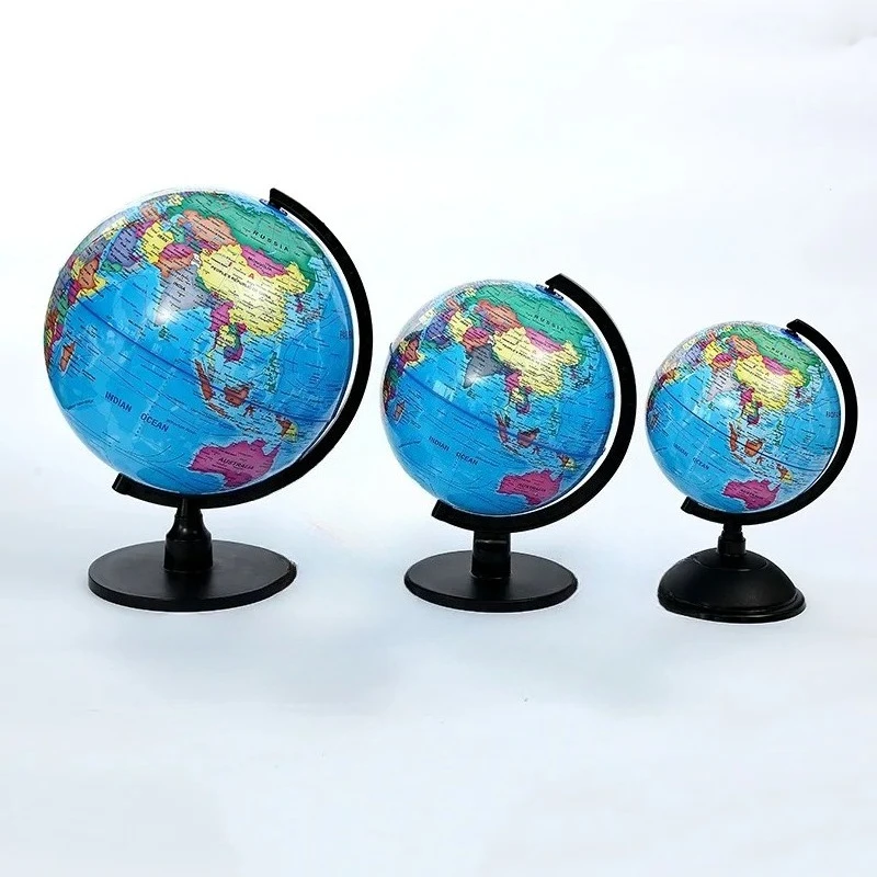 Globo educativo per l'insegnamento, mappa del mondo in inglese HD con rotazione a 360° ° Rotazione, Strumento Didattico Standard per la Geografia da Scrivania