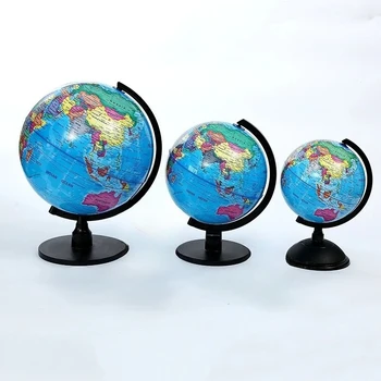 1pc Educational Globe for Teaching, HD English World Map with 360° Rotation, Standard Desktop Geography Learning Tool
