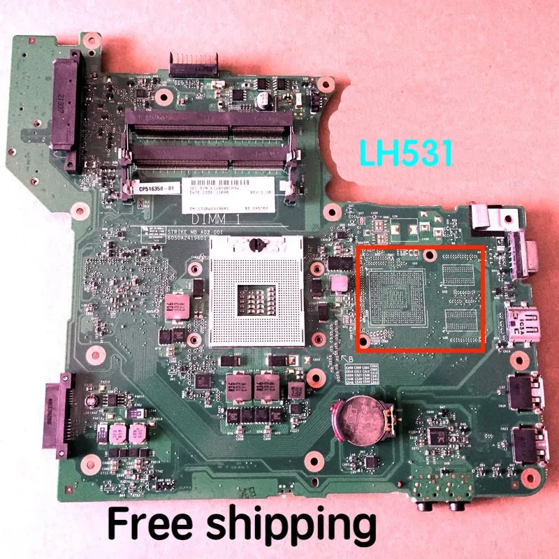 Laptop Motherboard para Fujitsu LH531, Mainboard Gráfica Integrada, 100% Testado, Totalmente Trabalho