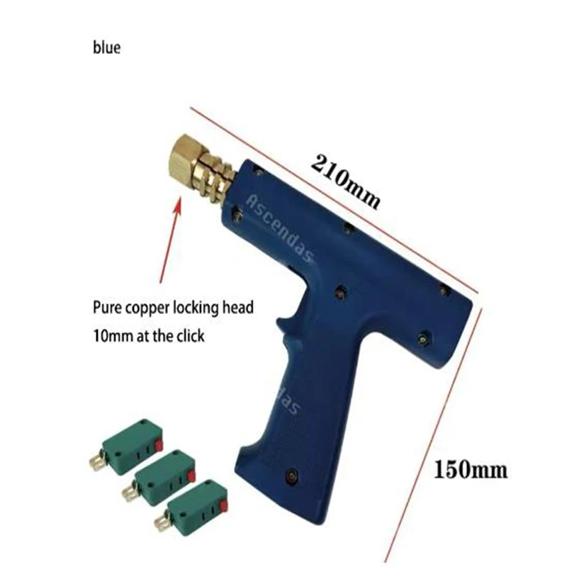 Pistola de soldadura por puntos profesional, piezas de máquina de reparación de abolladuras de coche, pistola soldadora de calibre de latón con 3