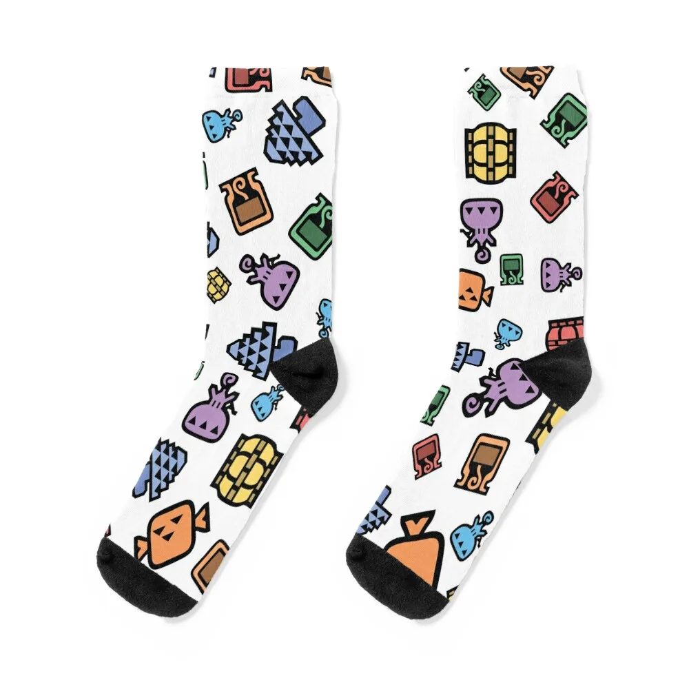 

monster hunter Socks basketball designer custom hiking Socks For Men Women's