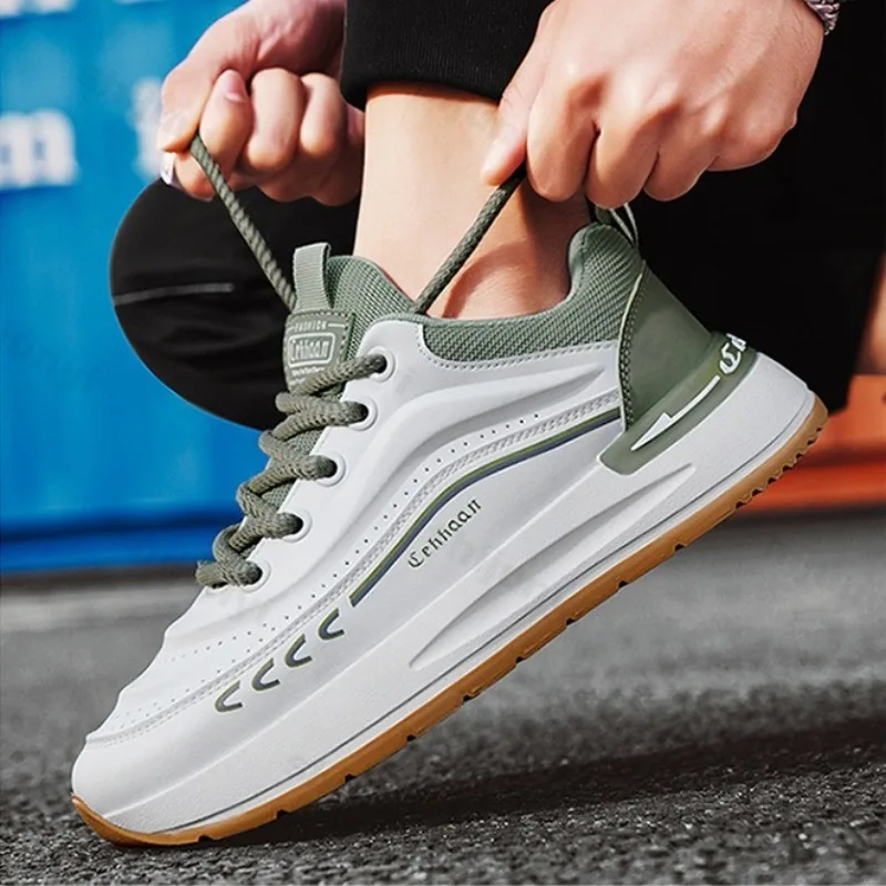 

Осень 2023, новая мужская повседневная спортивная обувь с низким берцем на толстой подошве, модные трендовые универсальные удобные нишевые дизайнерские кроссовки на платформе