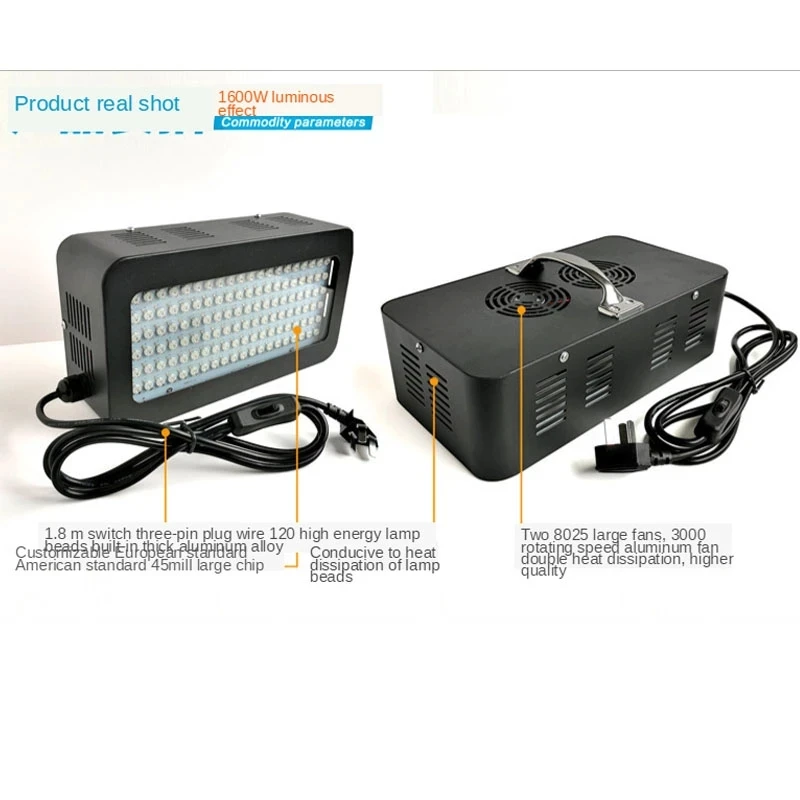 1600W 3200W UV lamp high energy shadowless lamp UV glue green oil printing ink pad printing varnish curing lamp