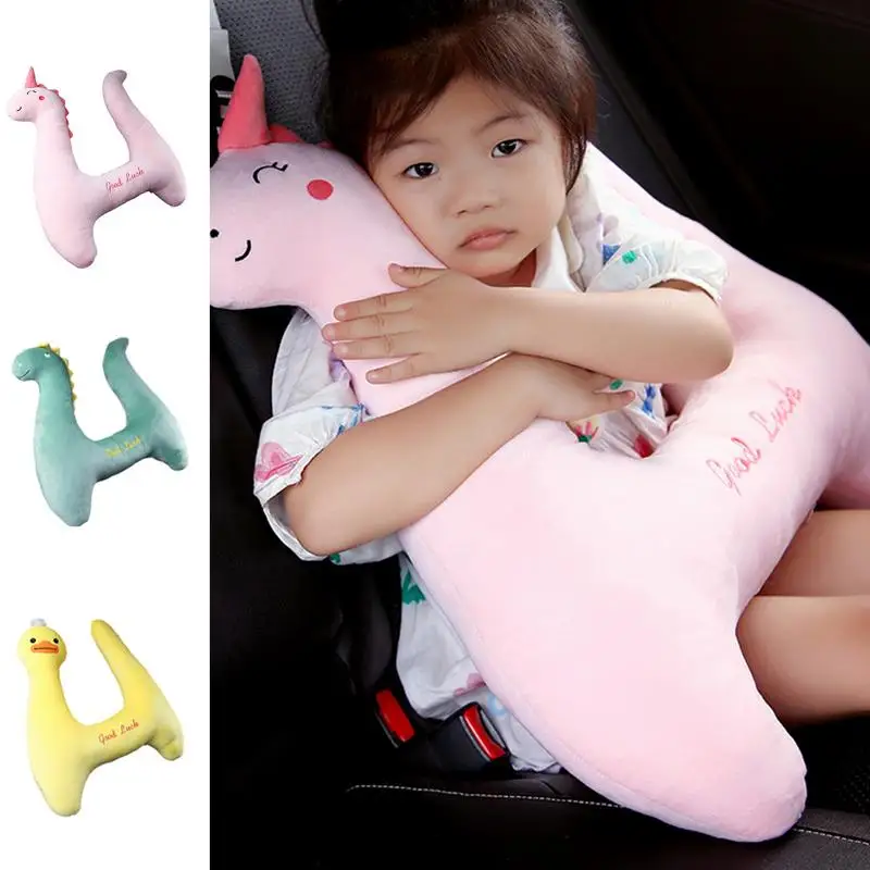 

Car Sleeping Pillow Travel Mall Inflatable Pump Neck Pillow For Kids Children Car Sleeping Artifact Pillow With Shoulder Protect