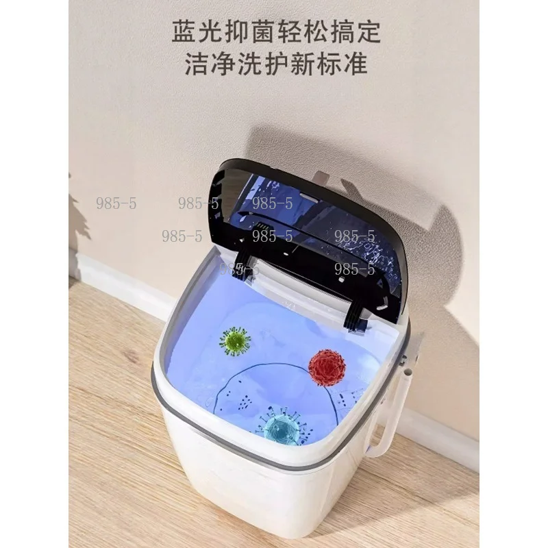 Mini Single Tub Laundry Machine，7KG Semi-Automatic Washer with Wash & Spin Function for Dorm Home Use