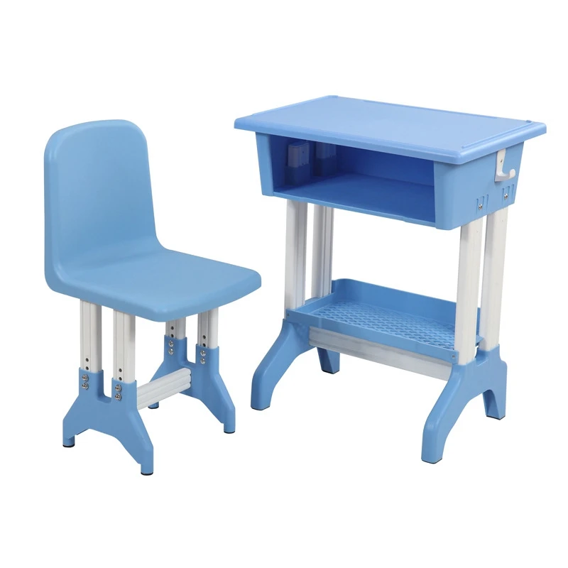 Plastic Home School Furniture Height Adjustable Children Study Table And Chair Set For Kids Student view 2