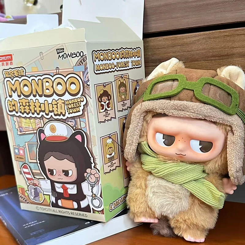 Monboo Forest Town Series Vinyl Blind Box Toys Kawaii Doll Figure Mystery Box Tabletop Decoration Collectible Girl Surprise Gift