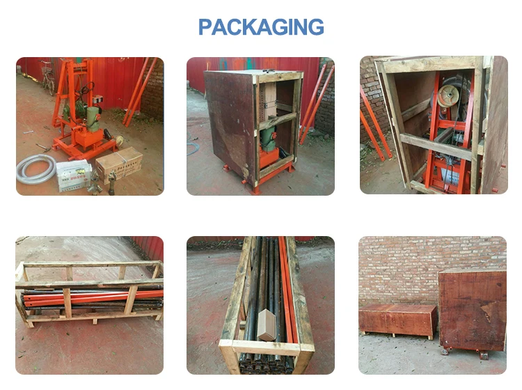 Portable 100m 50m Water Well Drilling Rig  for Sale with High Efficiency Portable Borehole Rig for Agricultural Rural Wells