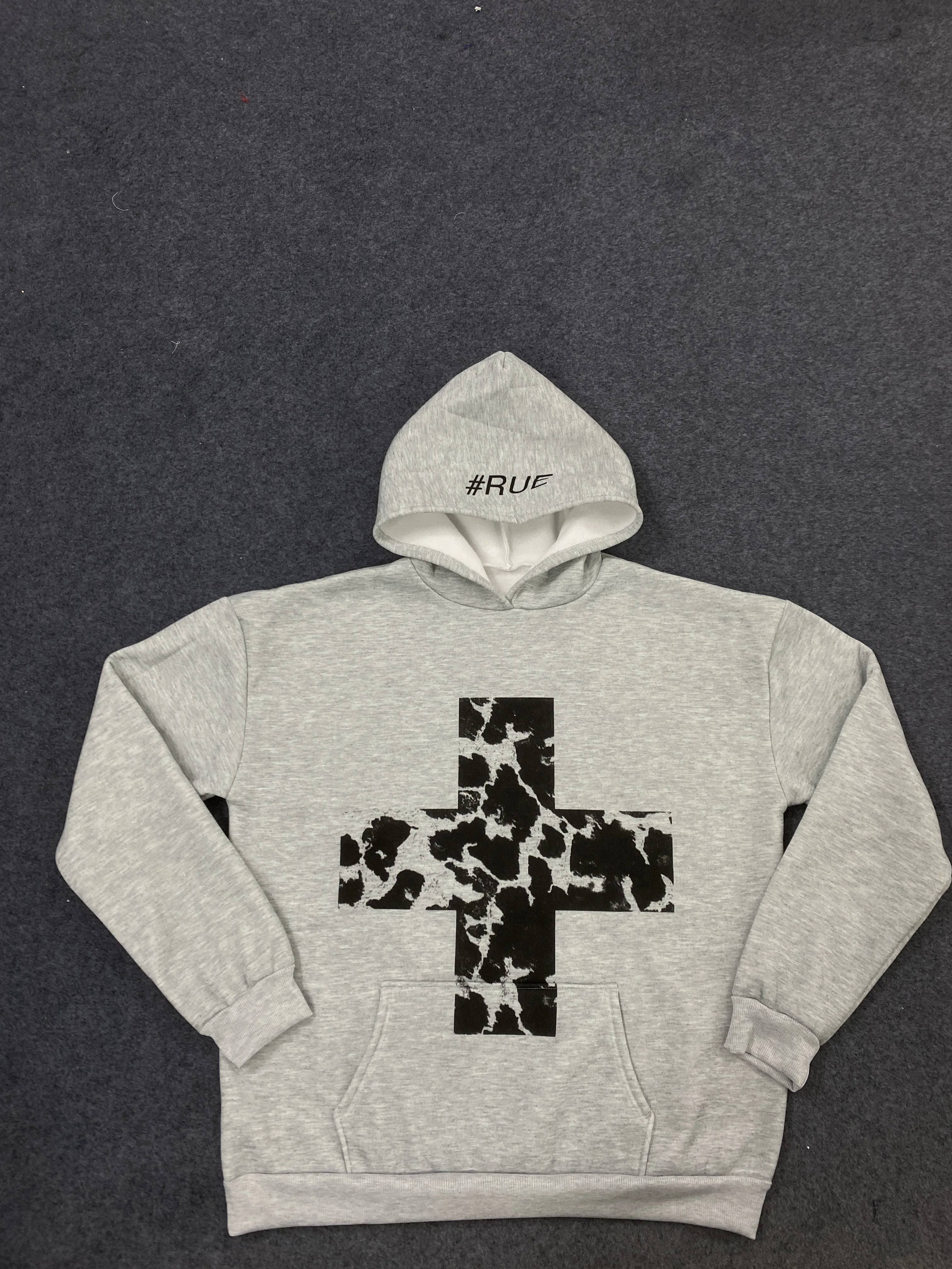 هوديي غير رسمي رائج البيع للخريف والشتاء سترة نسائية بقلنسوة مطبوعة بجيب متقاطع